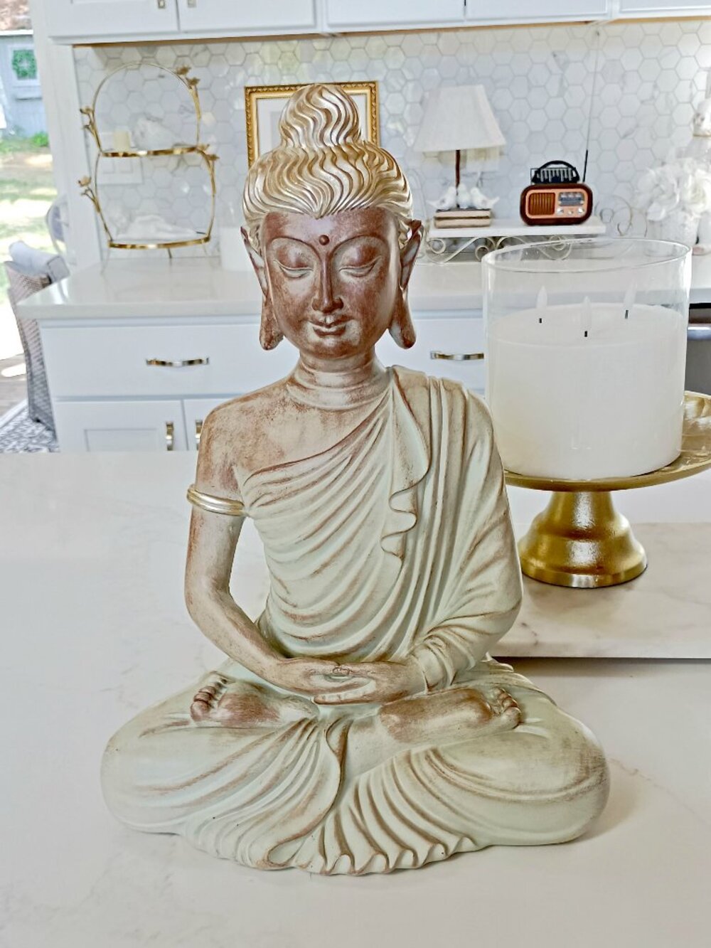 NEW! LARGE MEDITATION Zen YOGA ROOM BUDDHA Statue